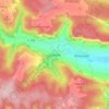 Mappa topografica Geunitz, altitudine, rilievo
