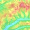 Mappa topografica Combe du Rat, altitudine, rilievo