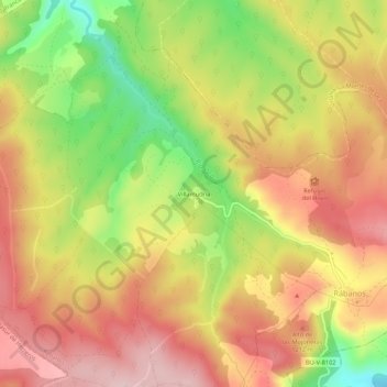 Mappa topografica Villamudria, altitudine, rilievo