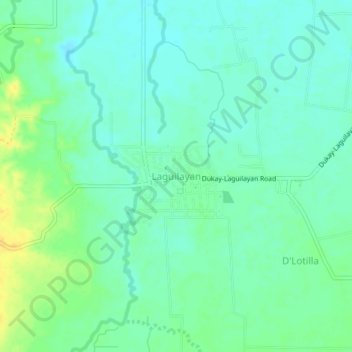 Mappa topografica Laguilayan, altitudine, rilievo