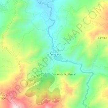 Mappa topografica La Candelaria, altitudine, rilievo