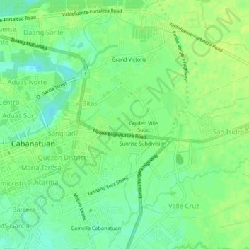 Mappa topografica Ciudad de Real, altitudine, rilievo