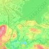 Mappa topografica Moiana, altitudine, rilievo