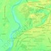 Mappa topografica Isla, altitudine, rilievo