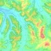 Mappa topografica Laura, altitudine, rilievo