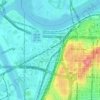 Mappa topografica West Bottoms, altitudine, rilievo