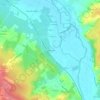 Mappa topografica Les Bergeries, altitudine, rilievo