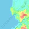 Mappa topografica Currimao, altitudine, rilievo