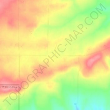 Mappa topografica Friend, altitudine, rilievo