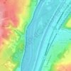 Mappa topografica Ferme au Loup, altitudine, rilievo
