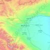 Mappa topografica 喀什地区, altitudine, rilievo