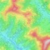 Mappa topografica Milano, altitudine, rilievo
