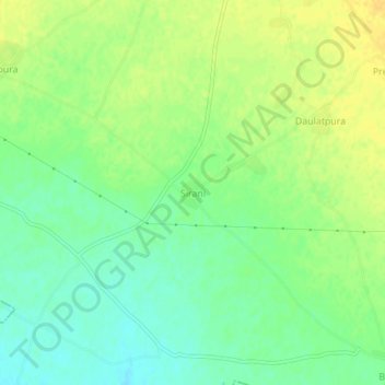 Mappa topografica Sirani, altitudine, rilievo