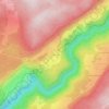 Mappa topografica Les Mouillés, altitudine, rilievo