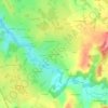 Mappa topografica La Croix Martin, altitudine, rilievo