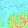 Mappa topografica Catena, altitudine, rilievo