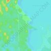 Mappa topografica Lotissement Bernos, altitudine, rilievo