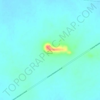 Mappa topografica Mount Mitchell, altitudine, rilievo