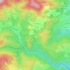 Mappa topografica La Croizille, altitudine, rilievo