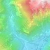 Mappa topografica Albareda, altitudine, rilievo