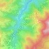 Mappa topografica Le Caldie, altitudine, rilievo