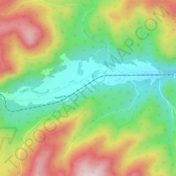 Mappa topografica Tolland, altitudine, rilievo