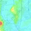 Mappa topografica Les Croix de Montigné, altitudine, rilievo