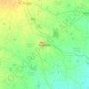 Mappa topografica Nalgonda, altitudine, rilievo