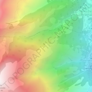 Mappa topografica Bergeries Tatarala, altitudine, rilievo