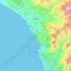 Mappa topografica Los Lobos, altitudine, rilievo
