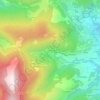 Mappa topografica Le Priel, altitudine, rilievo