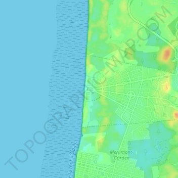 Mappa topografica Stella-Plage, altitudine, rilievo