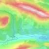 Mappa topografica Le Prignolet, altitudine, rilievo