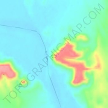 Mappa topografica One Tree Point, altitudine, rilievo