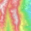 Mappa topografica Monte Tancia, altitudine, rilievo