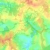 Mappa topografica Le Bran, altitudine, rilievo