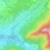 Mappa topografica Le Mont, altitudine, rilievo