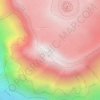 Mappa topografica Uhuru Peak, altitudine, rilievo