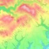 Mappa topografica Salvetat, altitudine, rilievo