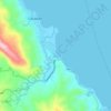 Mappa topografica Gutosan, altitudine, rilievo