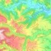 Mappa topografica San Michele in Teverina, altitudine, rilievo