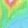 Mappa topografica Aven, altitudine, rilievo