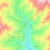 Mappa topografica Cuellaje, altitudine, rilievo