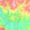 Mappa topografica Rochefort, altitudine, rilievo