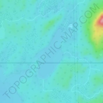 Mappa topografica Lac Omo, altitudine, rilievo