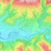 Mappa topografica La Rigaldie, altitudine, rilievo