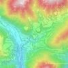 Mappa topografica Prade, altitudine, rilievo