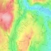 Mappa topografica Pressin, altitudine, rilievo