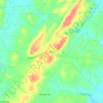 Mappa topografica Climer, altitudine, rilievo