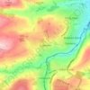 Mappa topografica Oakworth, altitudine, rilievo